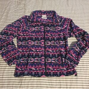 Vintage 90s Columbia Medium Womnes Full Zip Purples Fleece Jacket